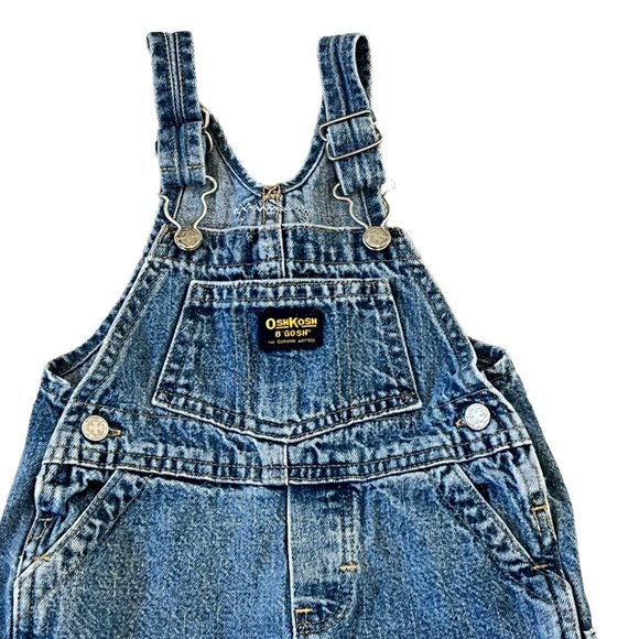 Osh Kosh B'Gosh Vestbak Denim Overalls Pants 12 Months - Picture 4 of 6